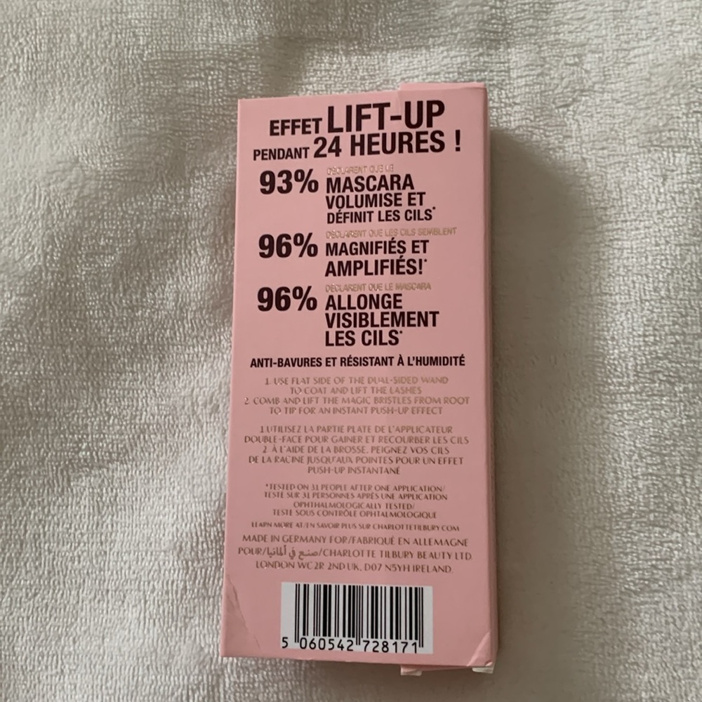 Charlotte Tilbury Pillow Talk Push up Lashes Mascara Super Black 10ml/0.33oz - Picture 4 of 6